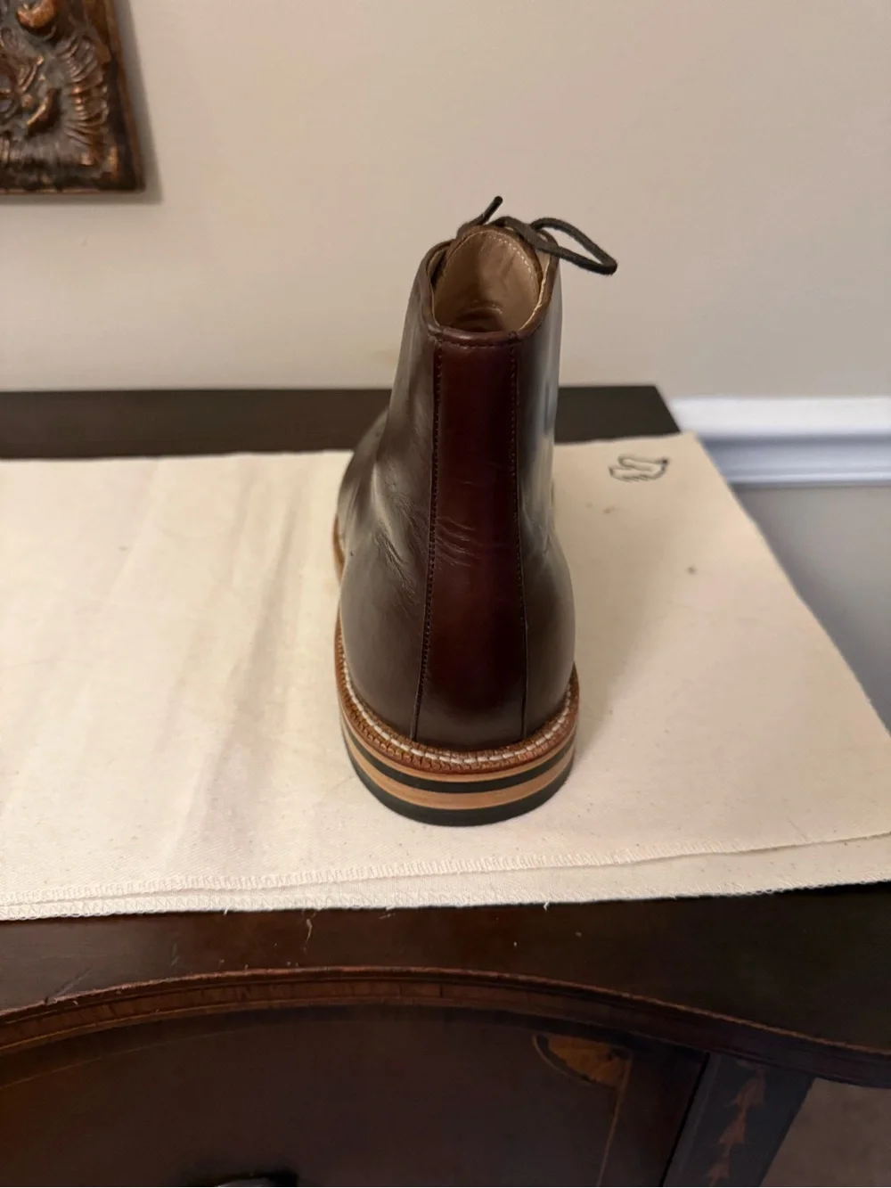 Grant Stone Edward Boot in Dark Walnut Chromexcel
